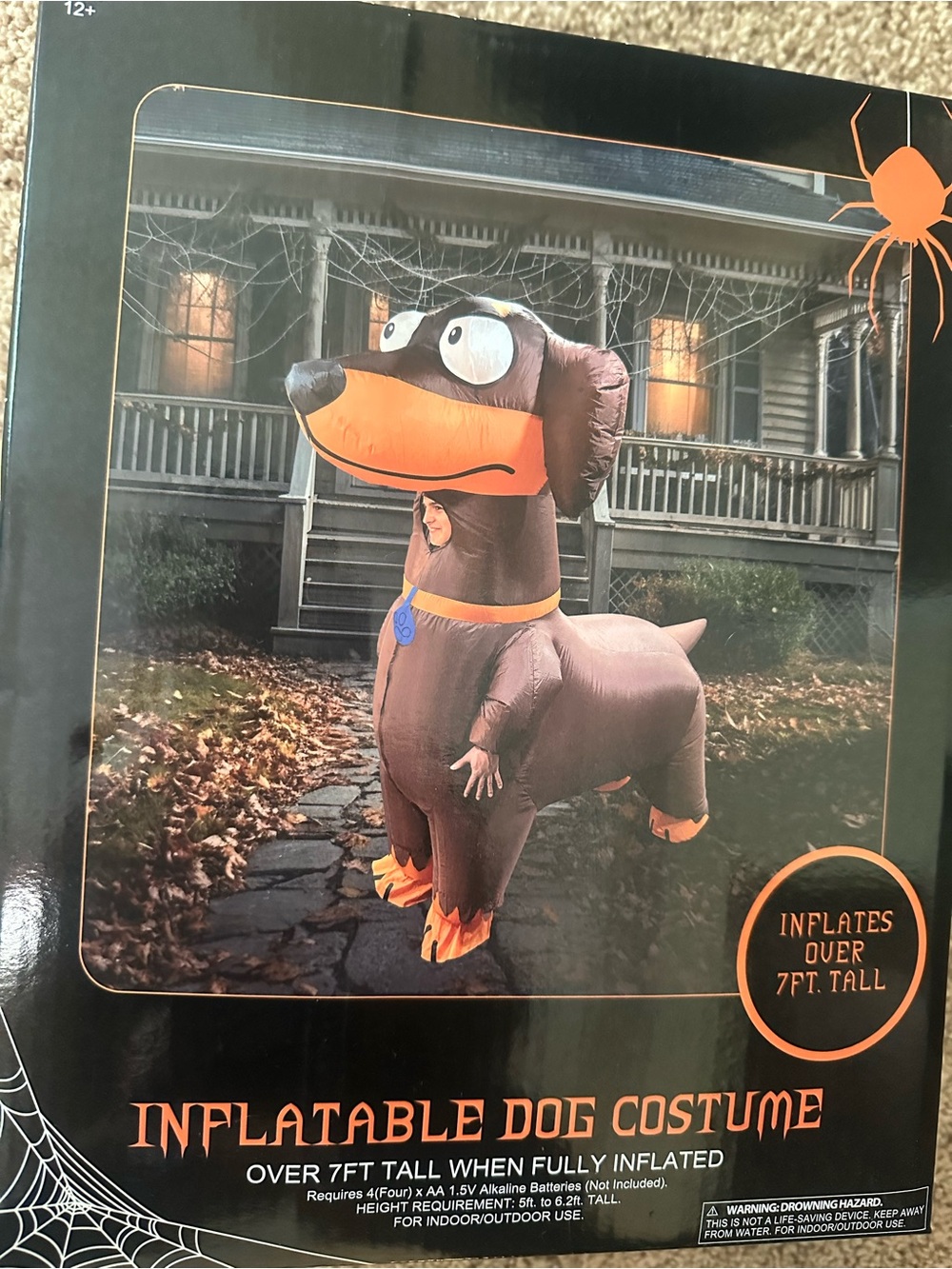 NIB Inflatable Halloween Dachshund Dog Costume